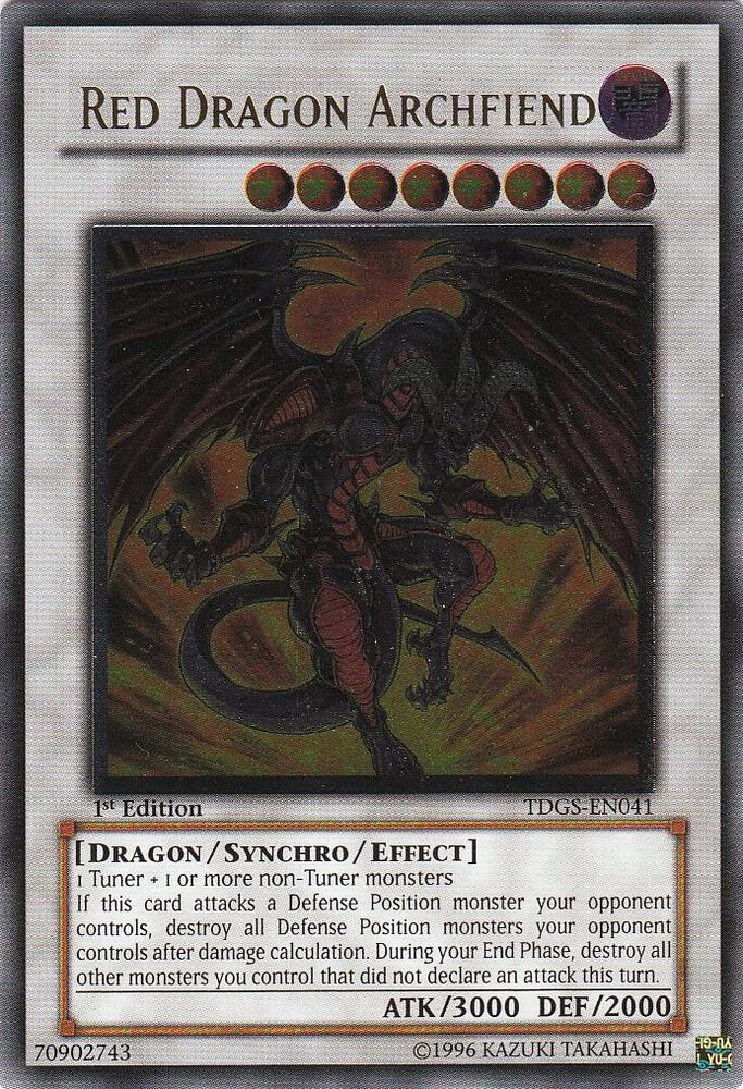 Red Dragon Archfiend (UTR) TDGS-EN041 card from The Duelist Genesis