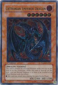 Chthonian Emperor Dragon (UTR) TAEV-EN019 card from Tactical Evolution