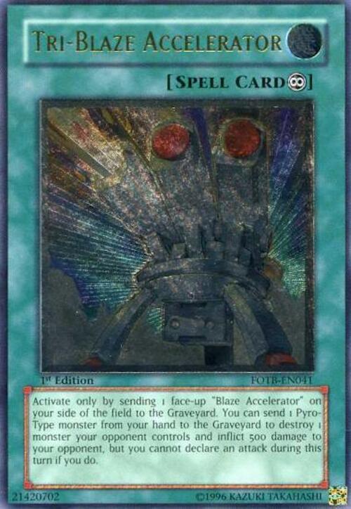 Tri-Blaze Accelerator (UTR) FOTB-EN041 card from Force of the Breaker