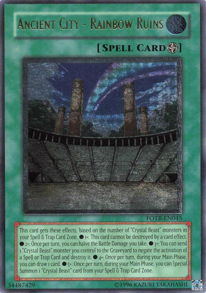 Ancient City - Rainbow Ruins (UTR) FOTB-EN045 card from Force of the Breaker