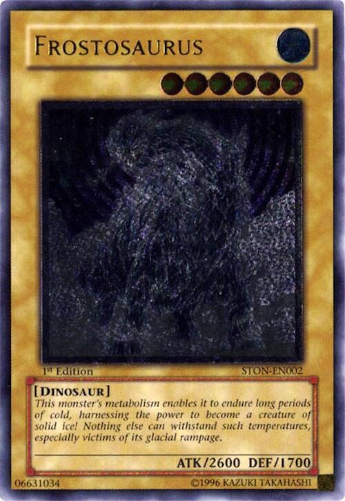 Frostosaurus (UTR) STON-EN002 card from Strike of Neos