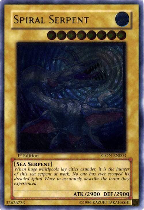 Spiral Serpent (UTR) STON-EN003 card from Strike of Neos