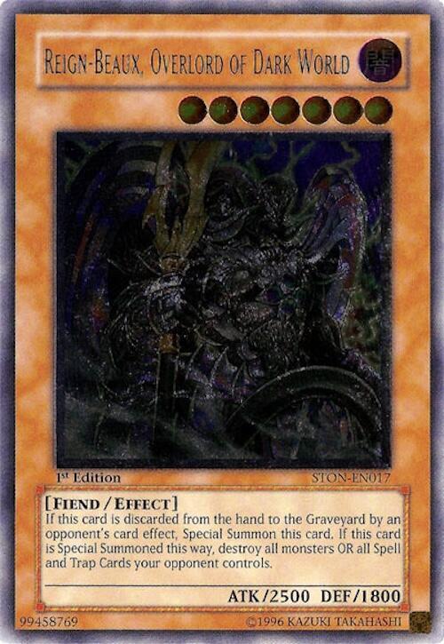 Reign-Beaux, Overlord of Dark World (UTR) STON-EN017 card from Strike of Neos