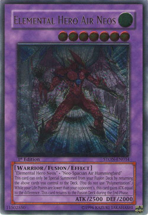 Elemental Hero Air Neos (UTR) STON-EN034 card from Strike of Neos