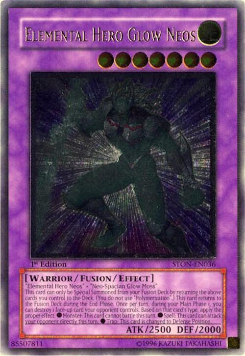 Elemental Hero Glow Neos (UTR) STON-EN036 card from Strike of Neos