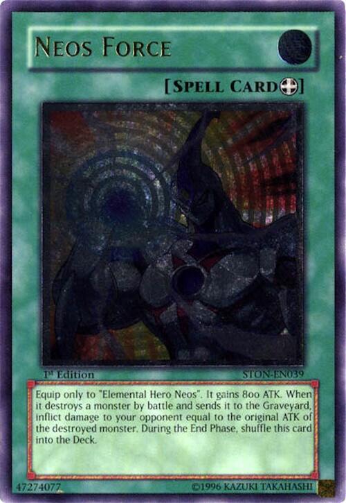 Neos Force (UTR) STON-EN039 card from Strike of Neos