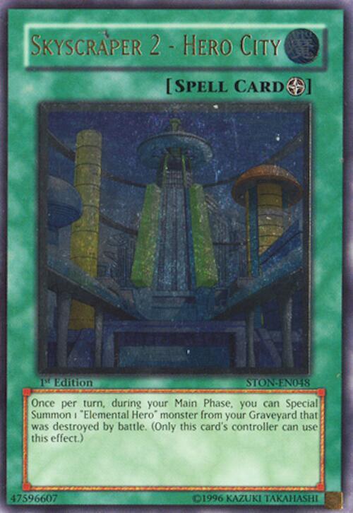 Skyscraper 2 - Hero City (UTR) STON-EN048 card from Strike of Neos