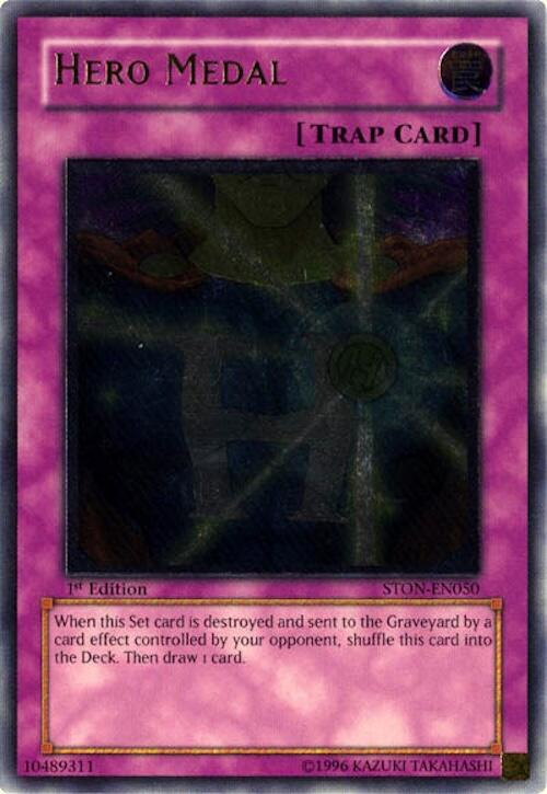Hero Medal (UTR) STON-EN050 card from Strike of Neos