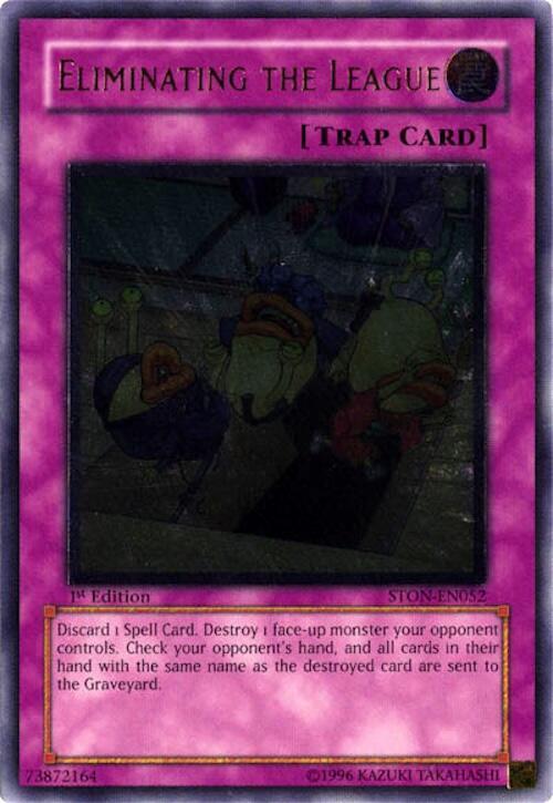 Eliminating the League (UTR) STON-EN052 card from Strike of Neos