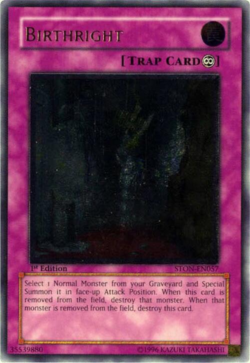 Birthright (UTR) STON-EN057 card from Strike of Neos