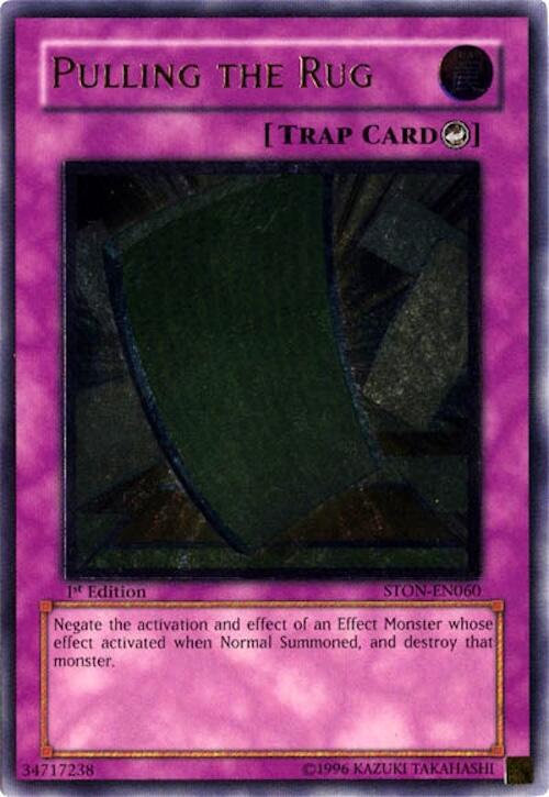 Pulling the Rug (UTR) STON-EN060 card from Strike of Neos