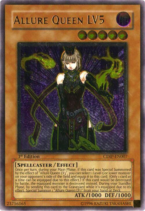 Allure Queen LV5 (UTR) CDIP-EN007 card from Cyberdark Impact