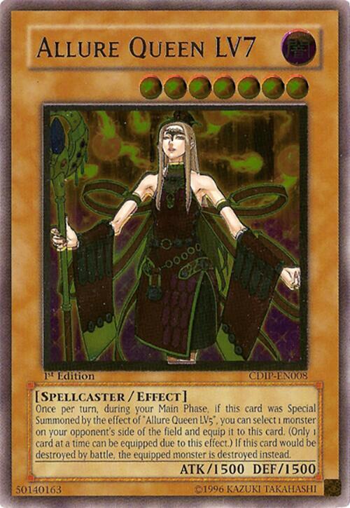 Allure Queen LV7 (UTR) CDIP-EN008 card from Cyberdark Impact
