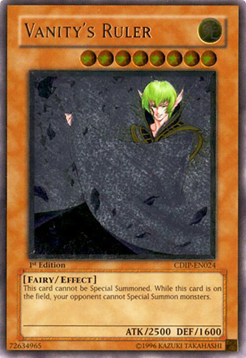 Vanity's Ruler (UTR) CDIP-EN024 card from Cyberdark Impact
