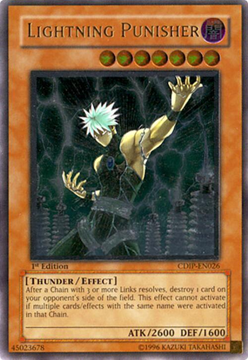 Lightning Punisher (UTR) CDIP-EN026 card from Cyberdark Impact