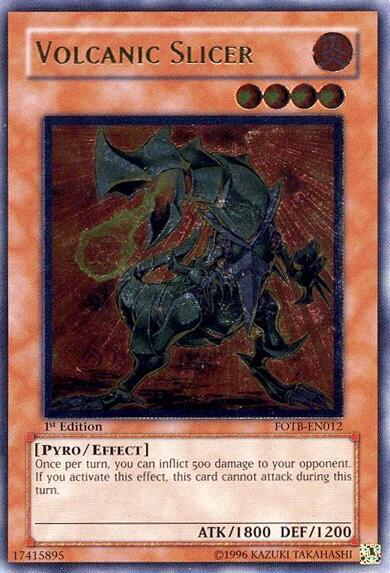Volcanic Slicer (UTR) FOTB-EN012 card from Force of the Breaker