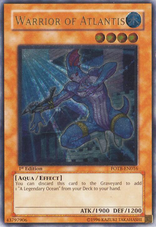 Warrior of Atlantis (UTR) FOTB-EN016 card from Force of the Breaker