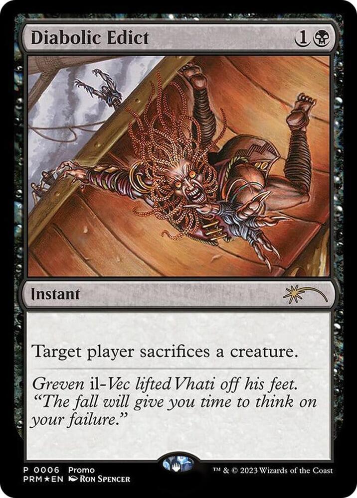 Diabolic Edict (Graphic Novel Insert) 6 card from Media Promos