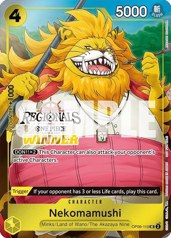 Nekomamushi (Offline Regional 2024 Vol. 3) [Winner] OP06-110 card from One Piece Promotion Cards