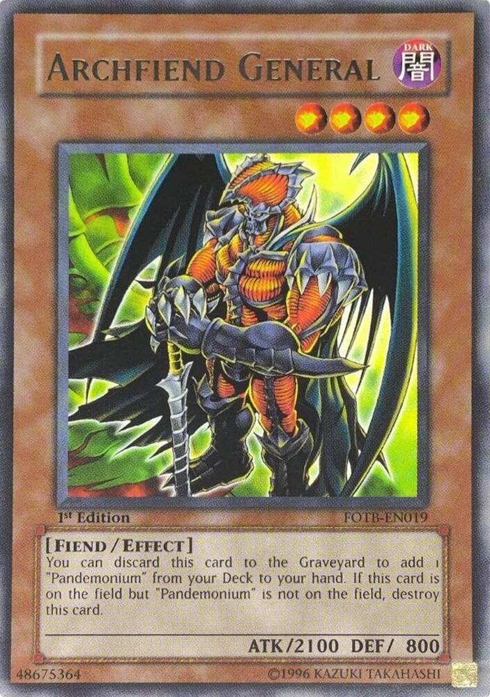 Archfiend General (UTR) FOTB-EN019 card from Force of the Breaker
