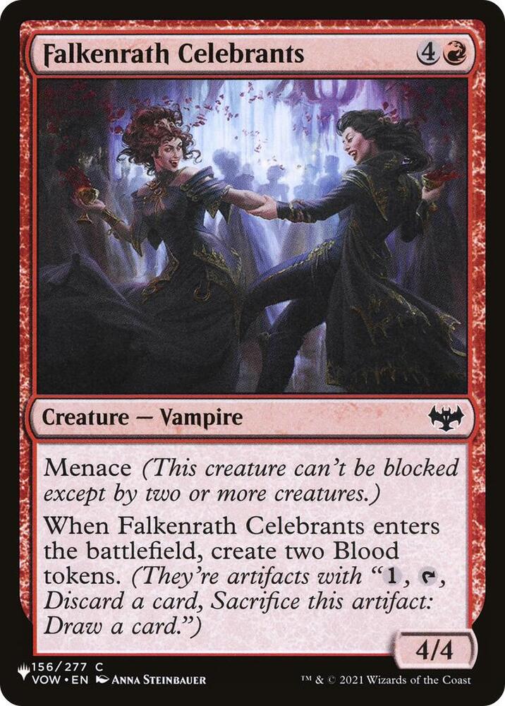 Falkenrath Celebrants 156/277 card from The List Reprints