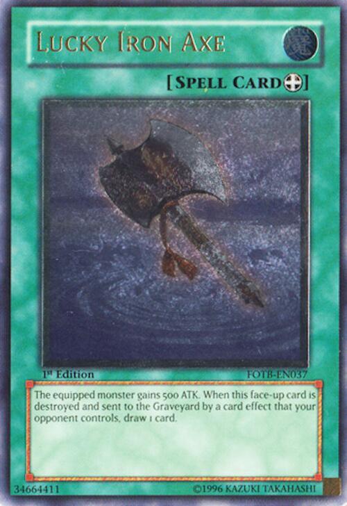Lucky Iron Axe (UTR) FOTB-EN037 card from Force of the Breaker