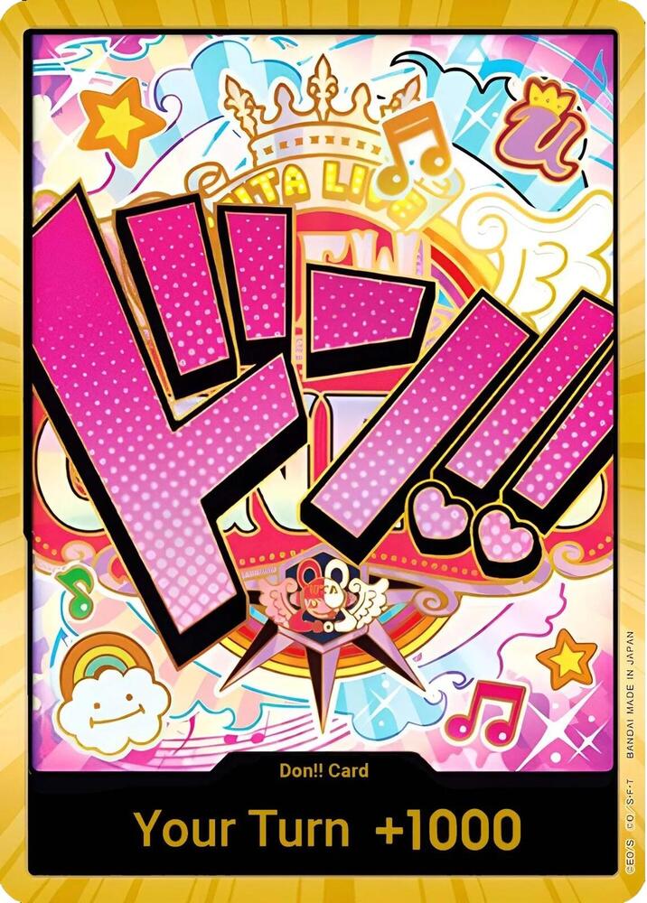 DON!! Card (Uta) (Gold) card from Premium Booster -The Best-