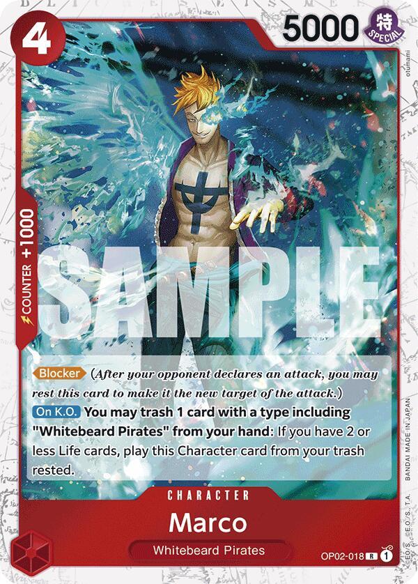 Marco (Jolly Roger Foil) OP02-018 card from Premium Booster -The Best-