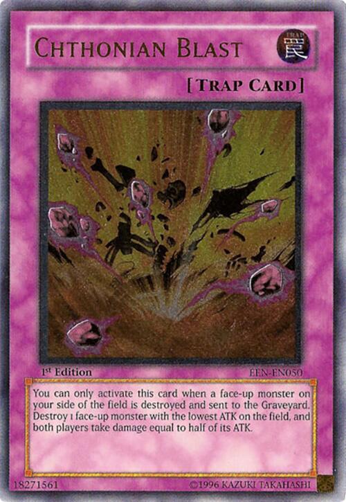 Chthonian Blast (UTR) EEN-EN050 card from Elemental Energy