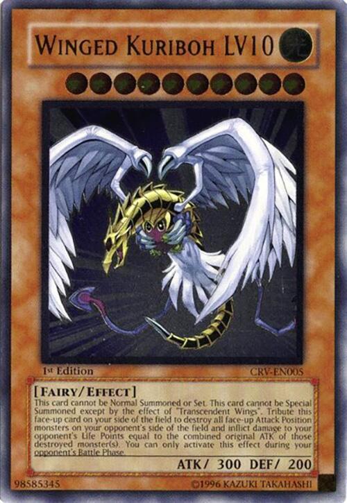 Winged Kuriboh LV10 (UTR) CRV-EN005 card from Cybernetic Revolution