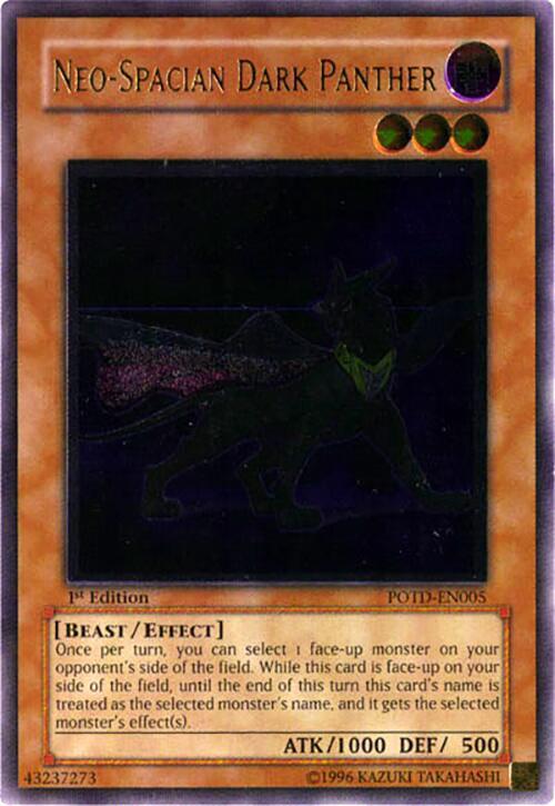 Neo-Spacian Dark Panther (UTR) POTD-EN005 card from Power of the Duelist