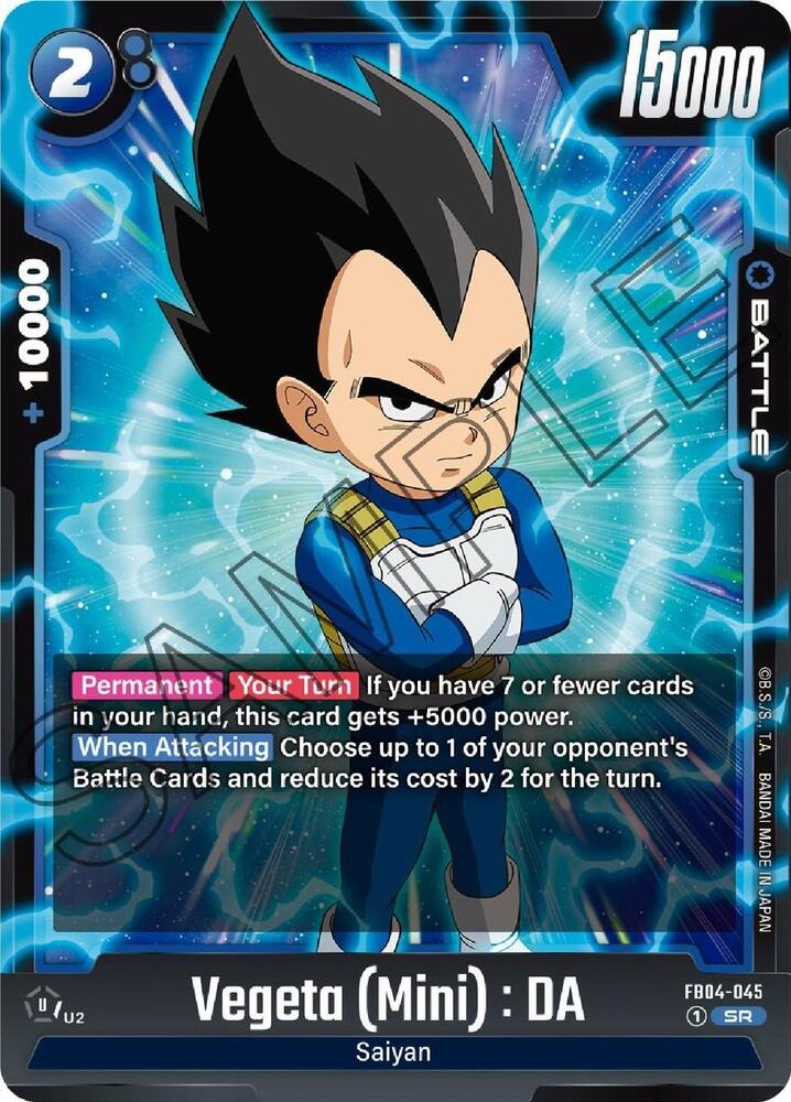 Vegeta (Mini) : DA FB04-045 card from Ultra Limit