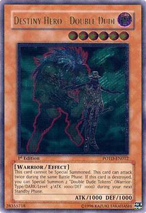 Destiny Hero - Double Dude (UTR) POTD-EN012 card from Power of the Duelist