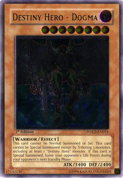 Destiny Hero - Dogma (UTR) POTD-EN014 card from Power of the Duelist
