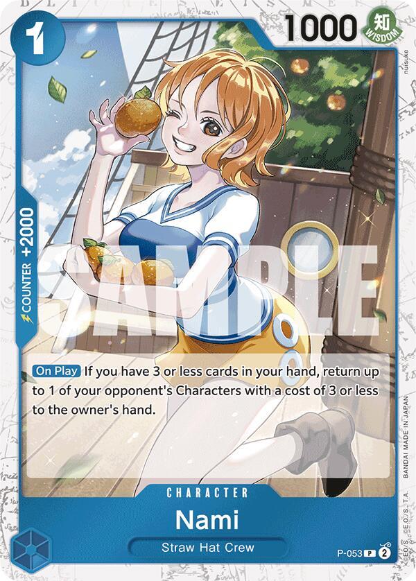 Nami (Jolly Roger Foil) P-053 card from Premium Booster -The Best-