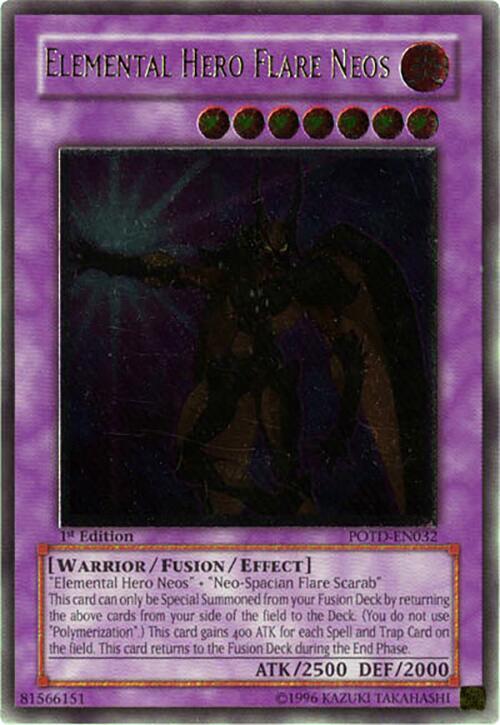 Elemental Hero Flare Neos (UTR) POTD-EN032 card from Power of the Duelist