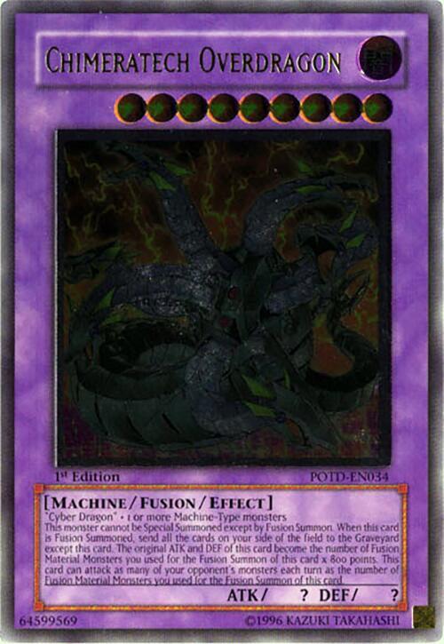 Chimeratech Overdragon (UTR) POTD-EN034 card from Power of the Duelist