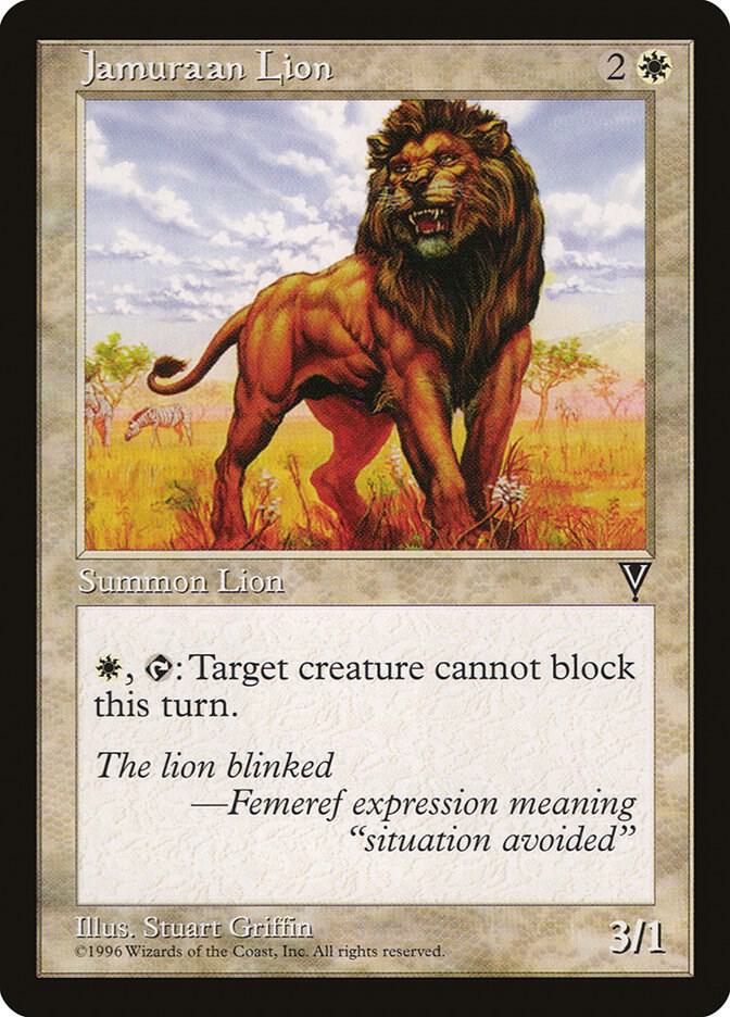 Jamuraan Lion card from Visions