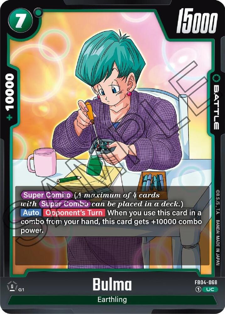 Bulma FB04-068 card from Ultra Limit