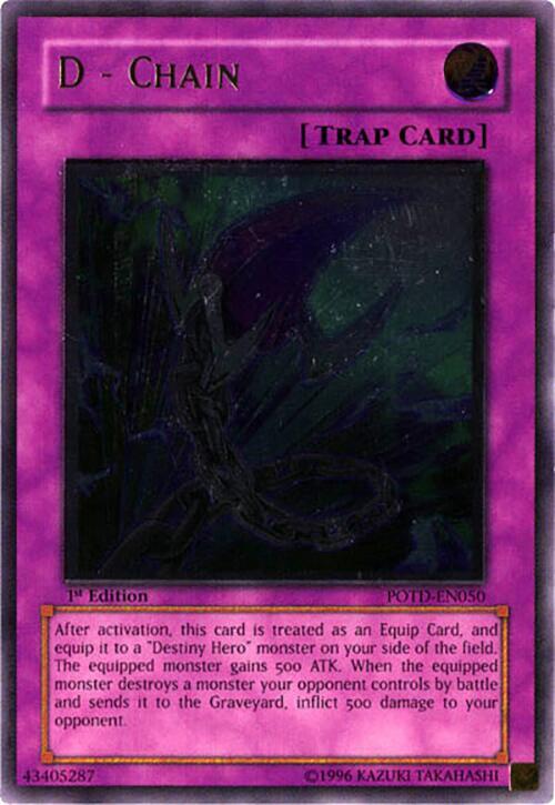 D - Chain (UTR) POTD-EN050 card from Power of the Duelist