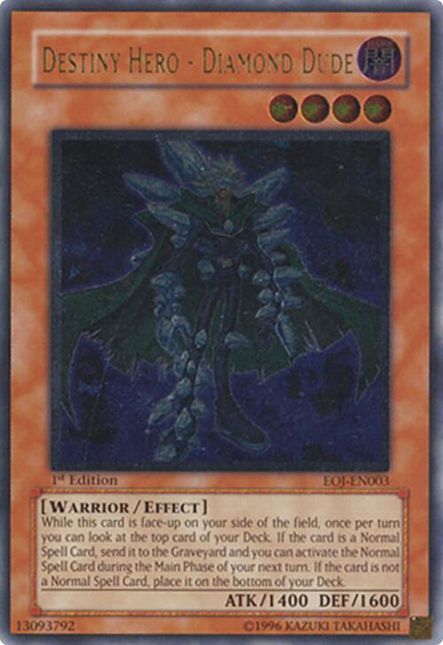 Destiny Hero - Diamond Dude (UTR) EOJ-EN003 card from Enemy of Justice
