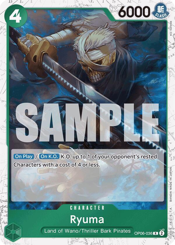 Ryuma (Jolly Roger Foil) OP06-036 card from Premium Booster -The Best-