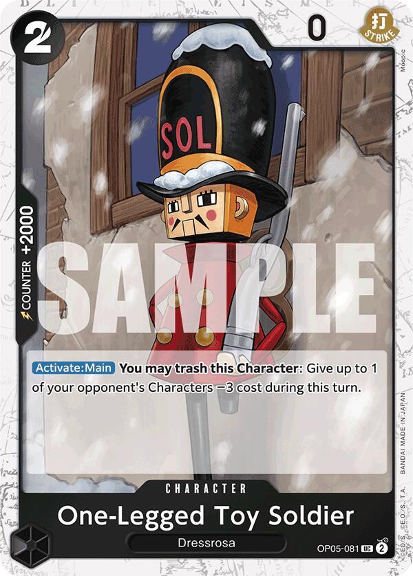 One-Legged Toy Soldier (Jolly Roger Foil) OP05-081 card from Premium Booster -The Best-