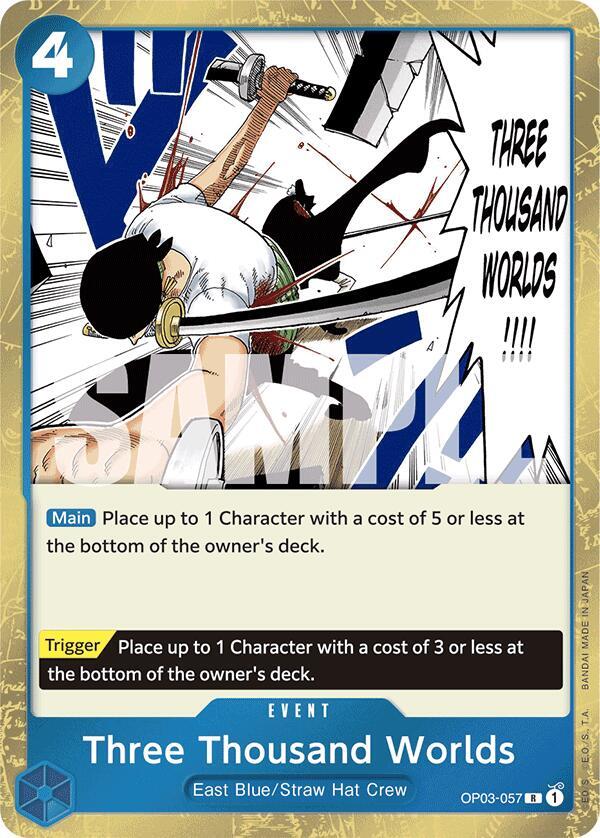 Three Thousand Worlds (Jolly Roger Foil) OP03-057 card from Premium Booster -The Best-
