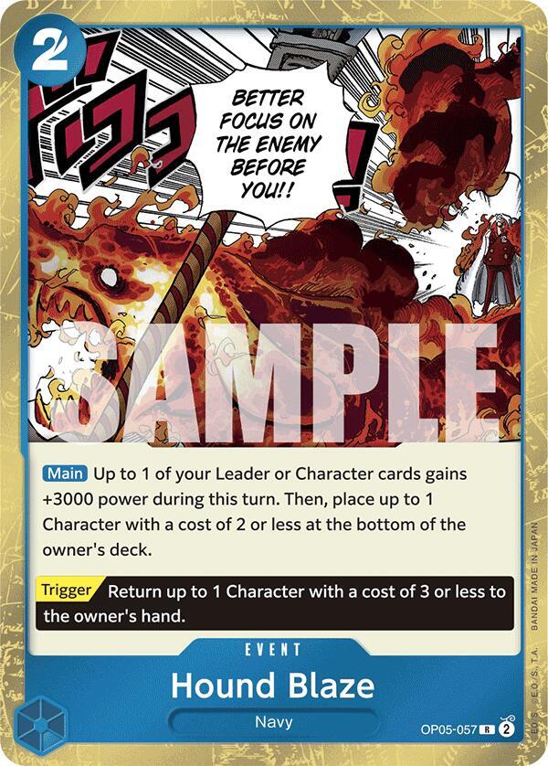 Hound Blaze (Jolly Roger Foil) OP05-057 card from Premium Booster -The Best-