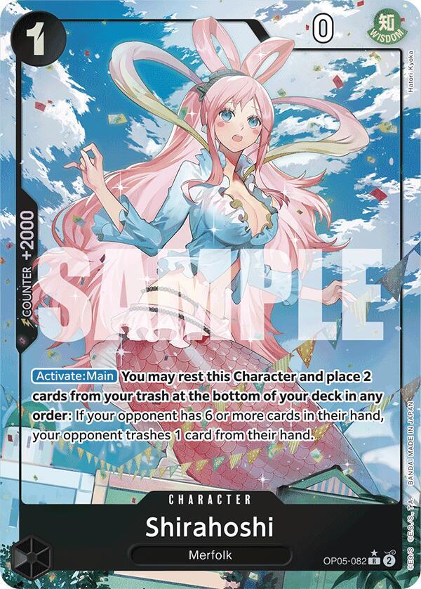 Shirahoshi (Full Art) OP05-082 card from Premium Booster -The Best-