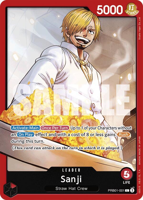 Sanji PRB01-001 card from Premium Booster -The Best-