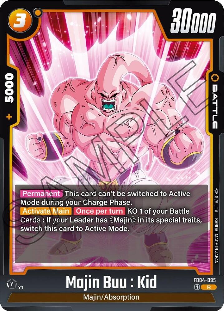 Majin Buu : Kid FB04-095 card from Ultra Limit