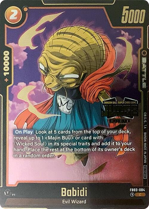 Babidi (Judge Pack (Event Judge) 02) FB03-084 card from Tournament and Championship Promos