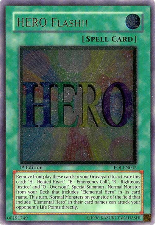 HERO Flash!! (UTR) EOJ-EN042 card from Enemy of Justice